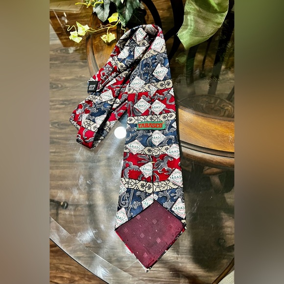 Tabasco Tie 100% silk Vintage by TABASCO - Picture 3 of 4